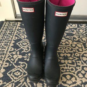 Hunter Rain Boots Tall Back Adjustable